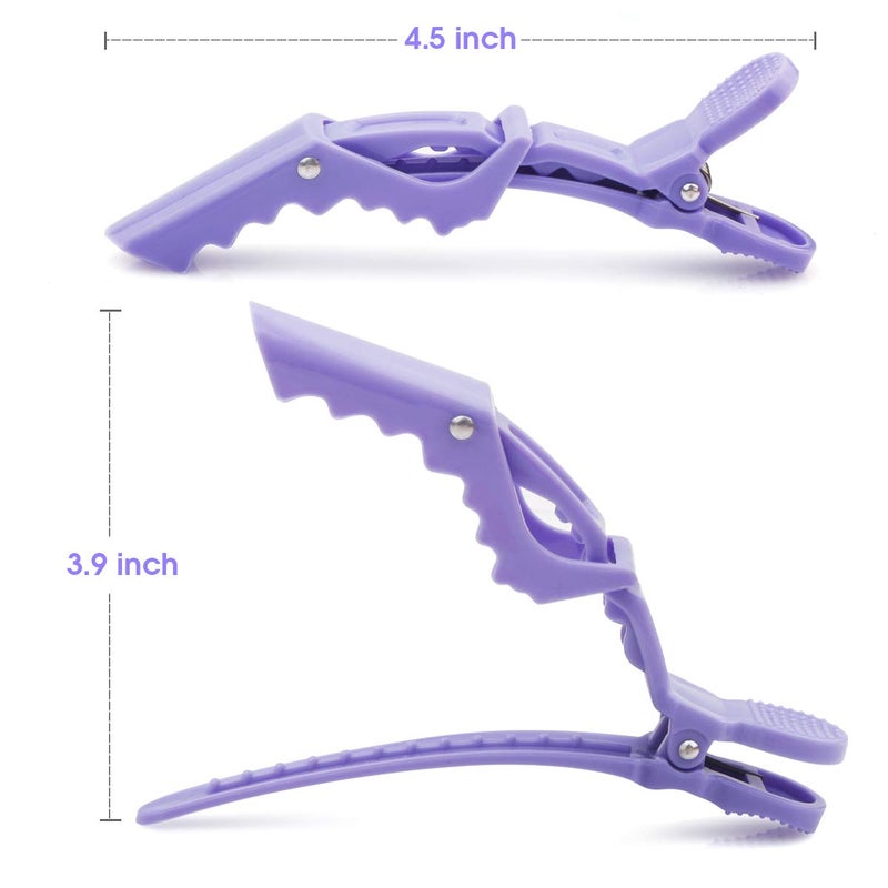 GLAMFIELDS 12 pcs Alligator Hair Clips for Styling Sectioning, Non-slip Grip Clips for Hair Cutting, Durable Women Professional Plastic Salon Hairclip with Wide Teeth & Double-Hinged Design - Image 2